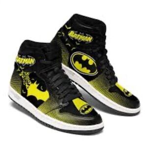 Batman men’s High-Top Sneakers - Black and Yellow